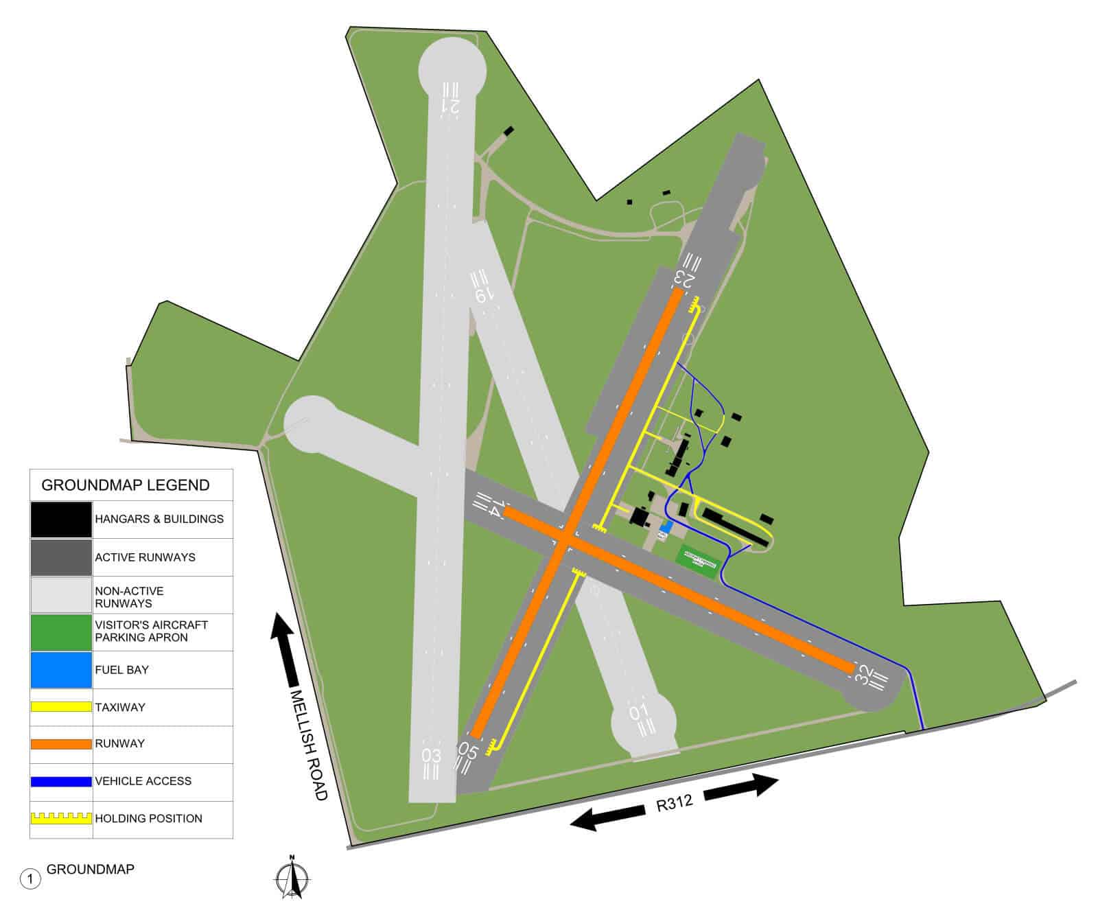 airport ground map